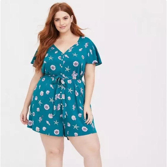 Her Universe Torrid Ariel Seashell Romper - Picture 9 of 14
